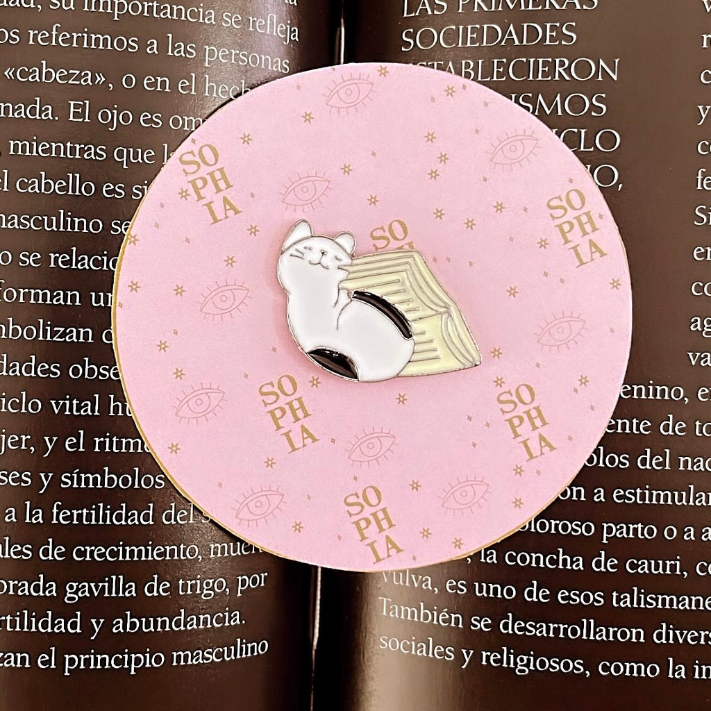 Pin gatito libro