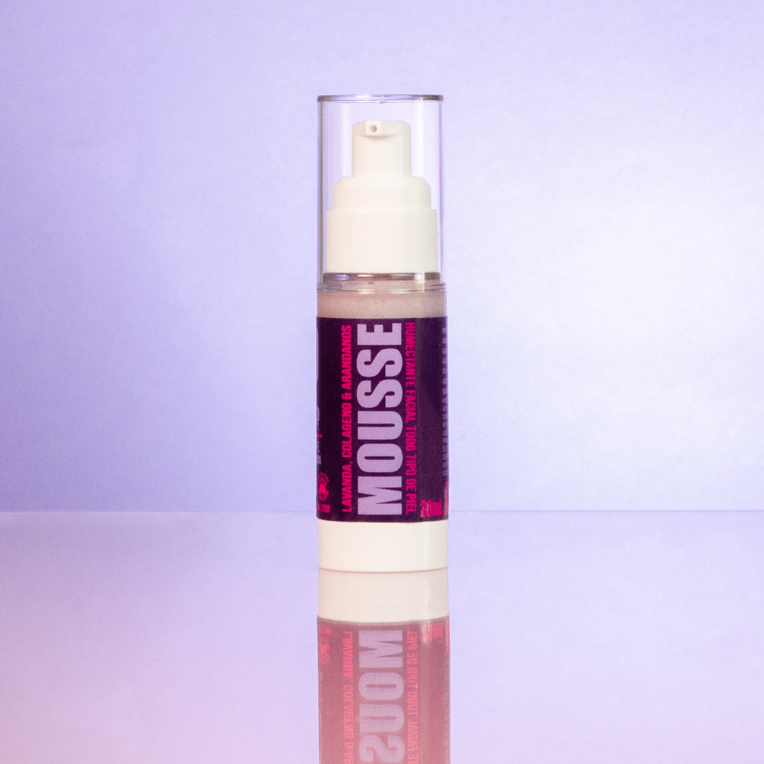 Mousse Facial Lavanda, Colágeno  y Arándanos